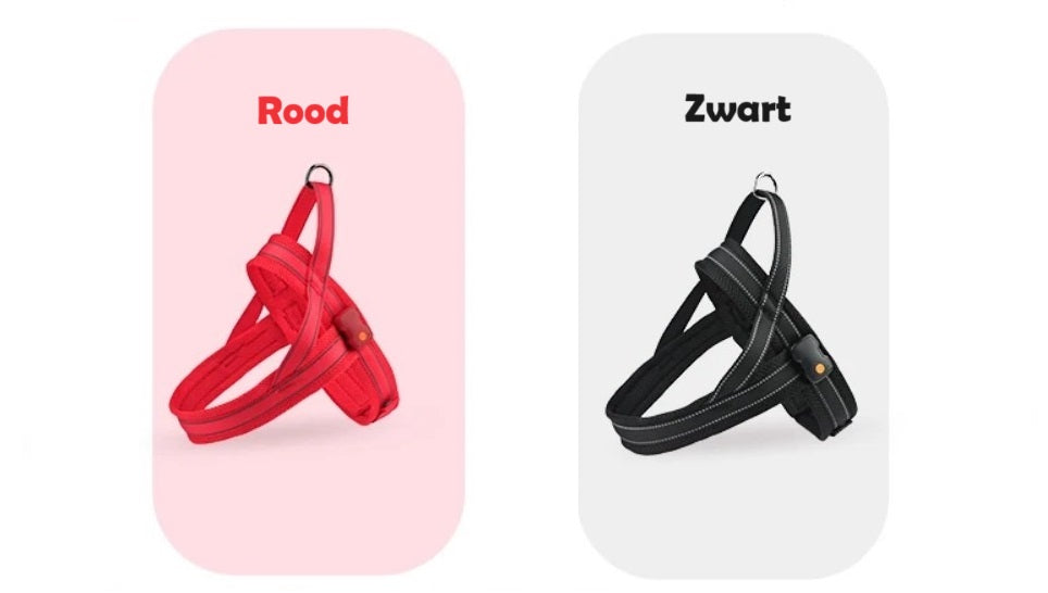 Honden harnas kleuren