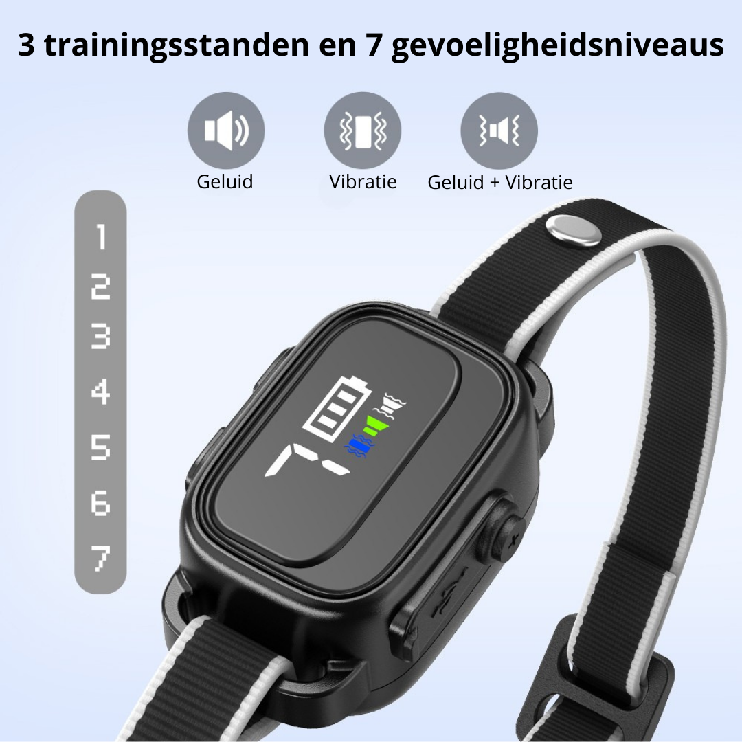 Anti-blafband in het zwart verschillende modi