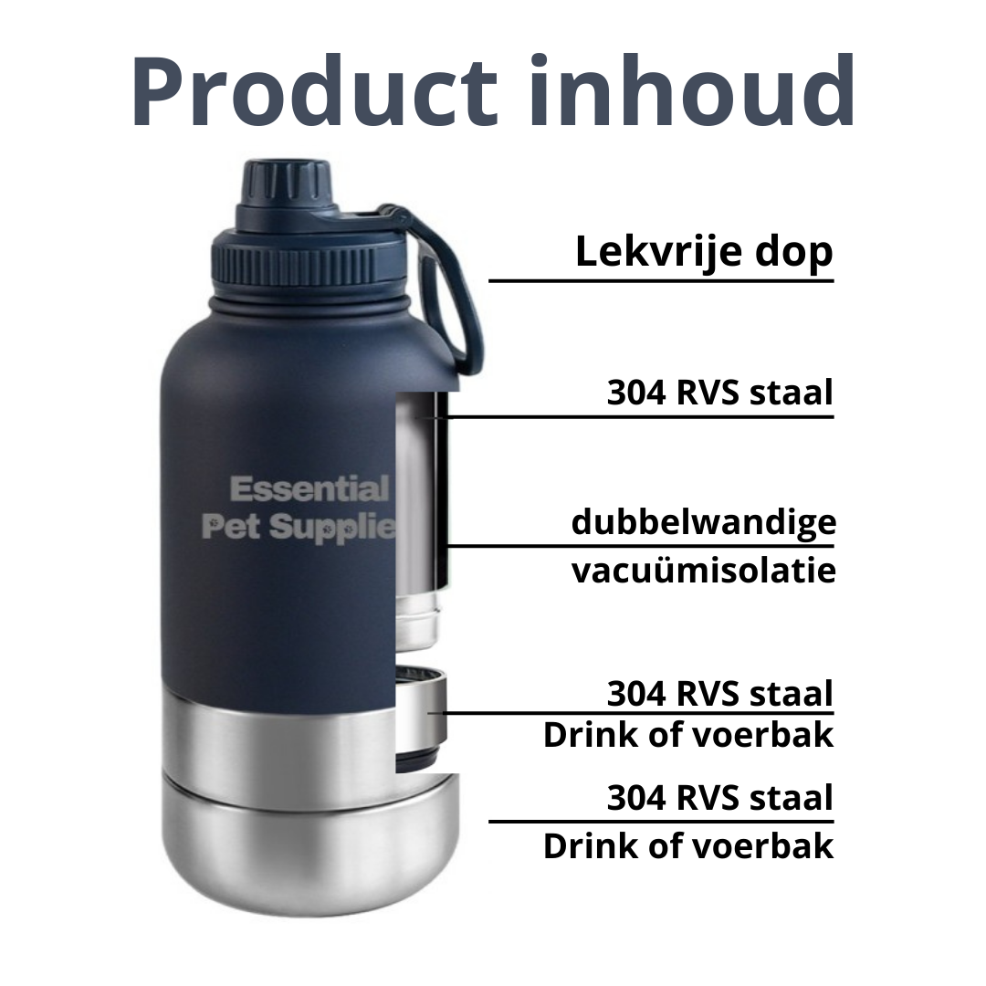 inhoud donkerblauwe waterfles