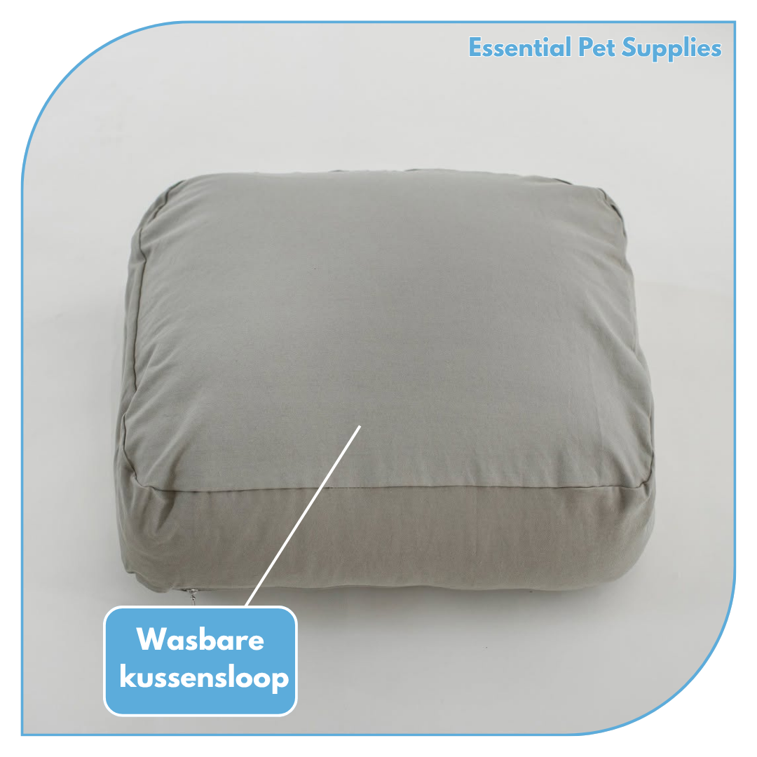 Grijze honden automand kussen