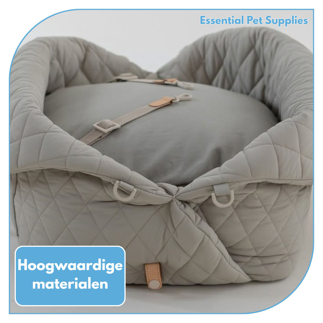 Grijze honden automand zijkant