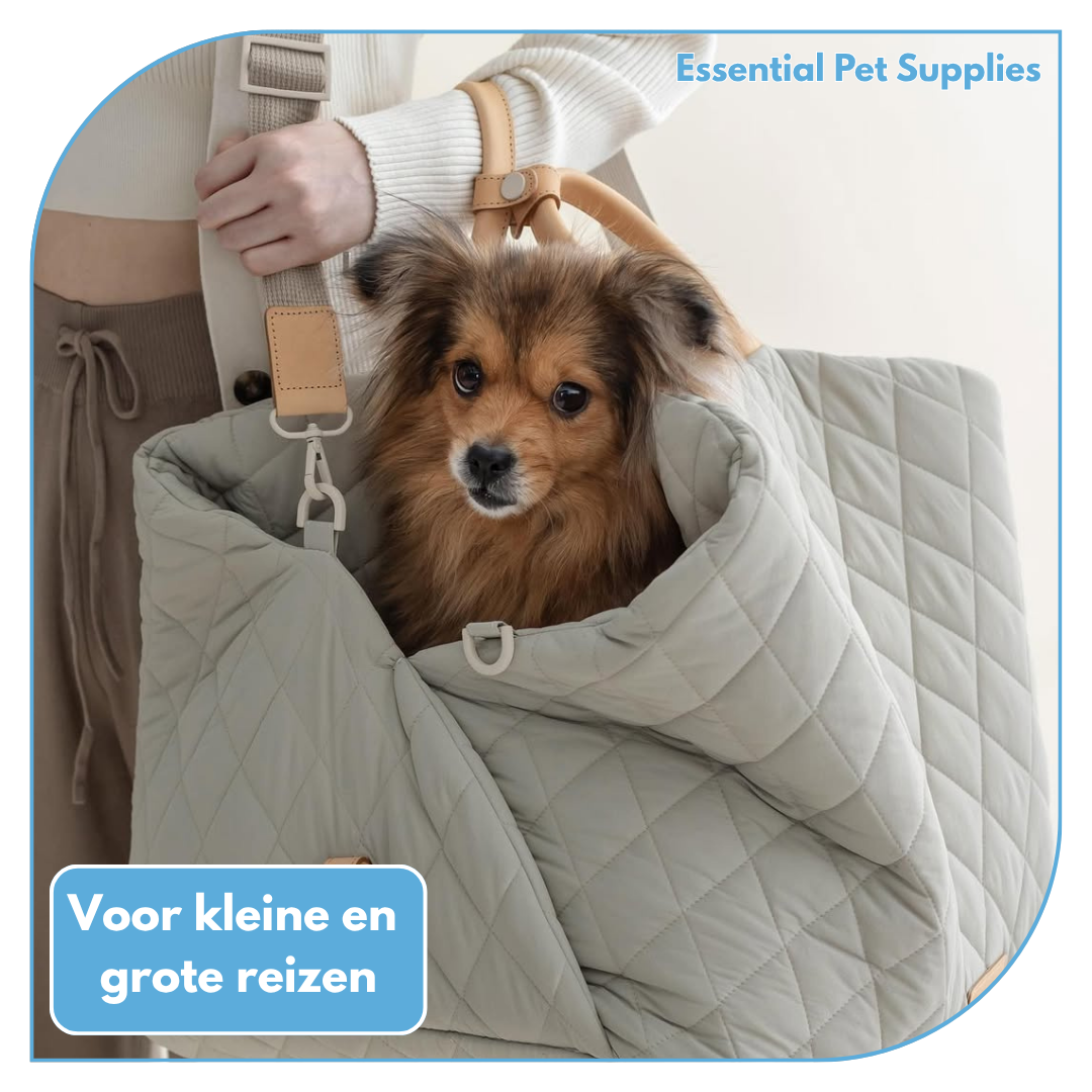 Grijze honden automand met hond