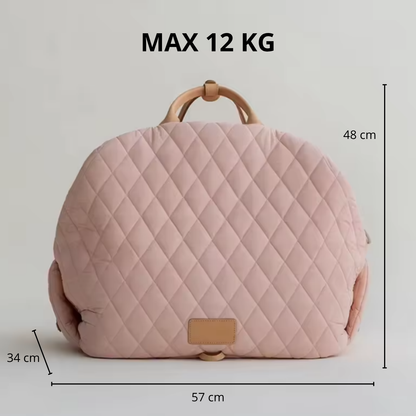 Komfortabler Reisekorb für unterwegs Pink
